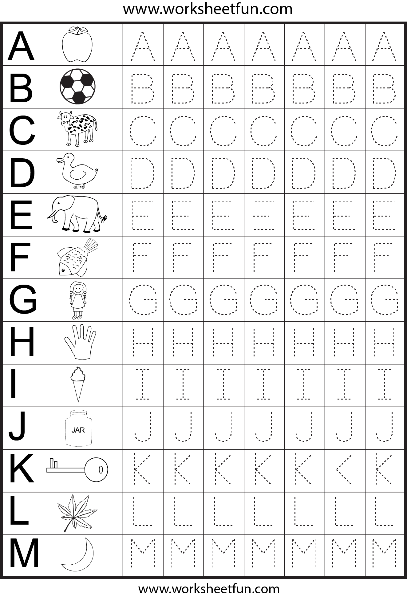 make a Printable Alphabet Letter Tracing Worksheets ...