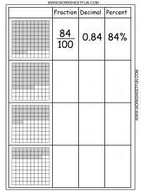 decimal percent fraction