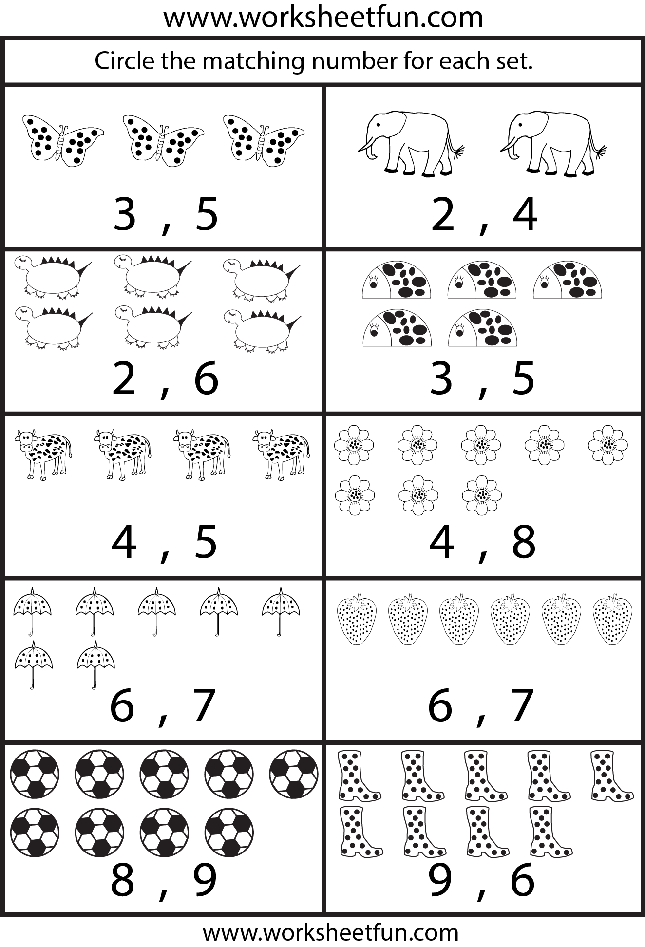 Counting Worksheets 5 Worksheets Free Printable Worksheets