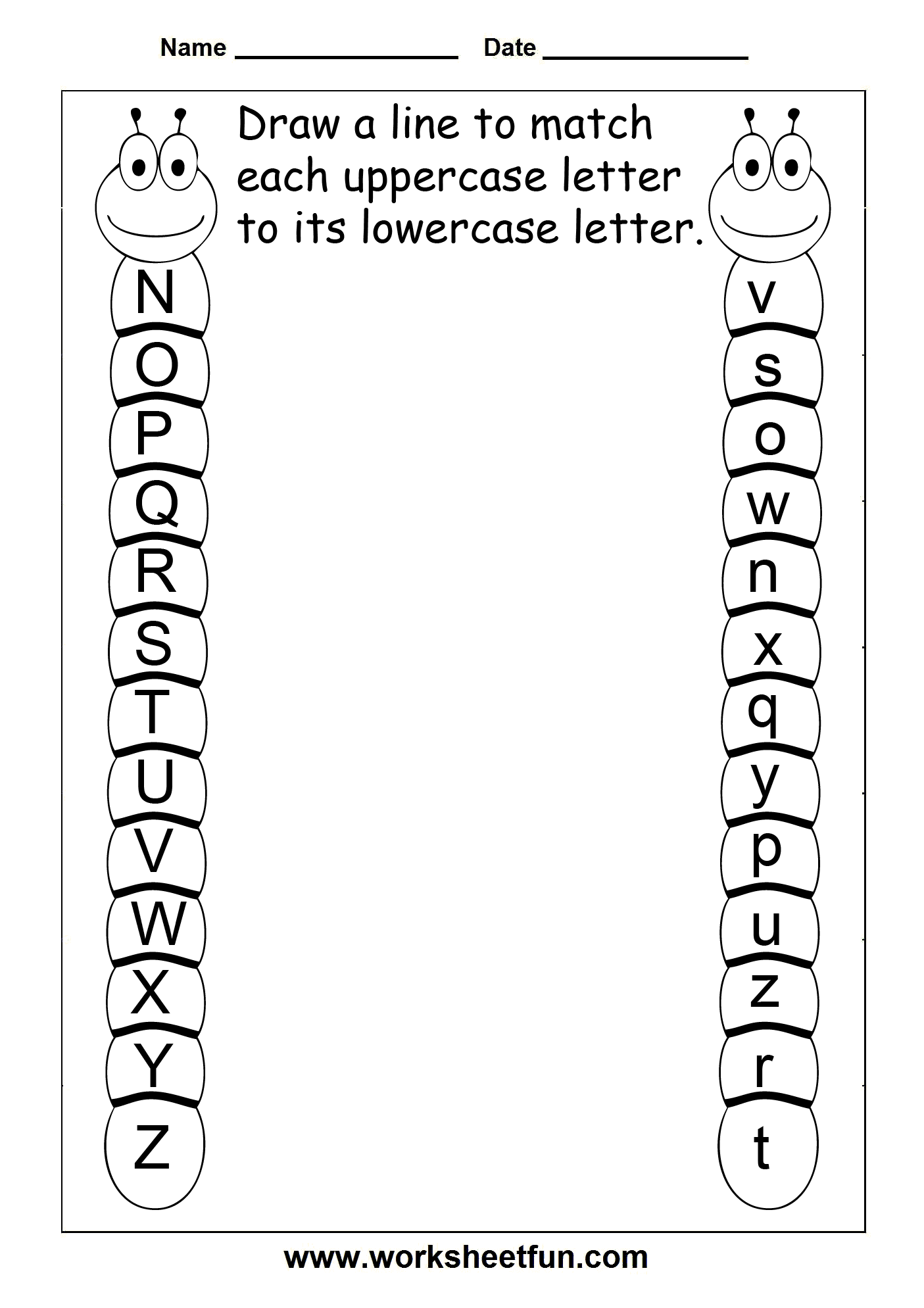 match-uppercase-and-lowercase-letters-11-worksheets-free-printable-worksheets-worksheetfun