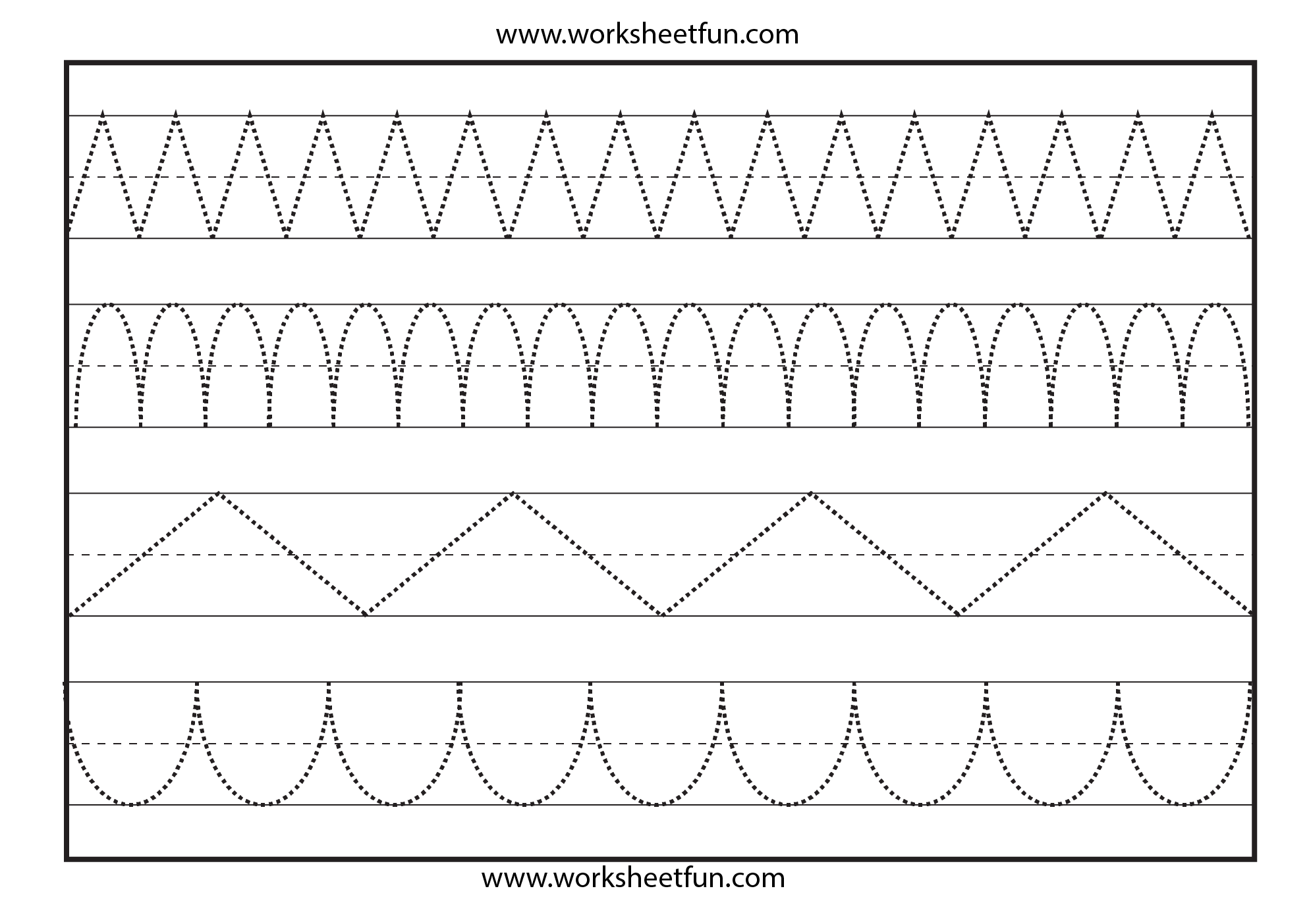 Line Tracing 1 Worksheet FREE Printable Worksheets Worksheetfun