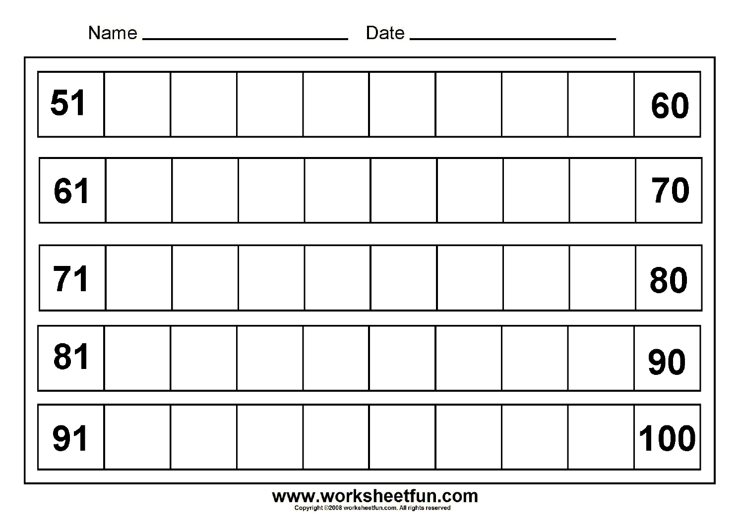 Printable 100 Chart With Missing Numbers