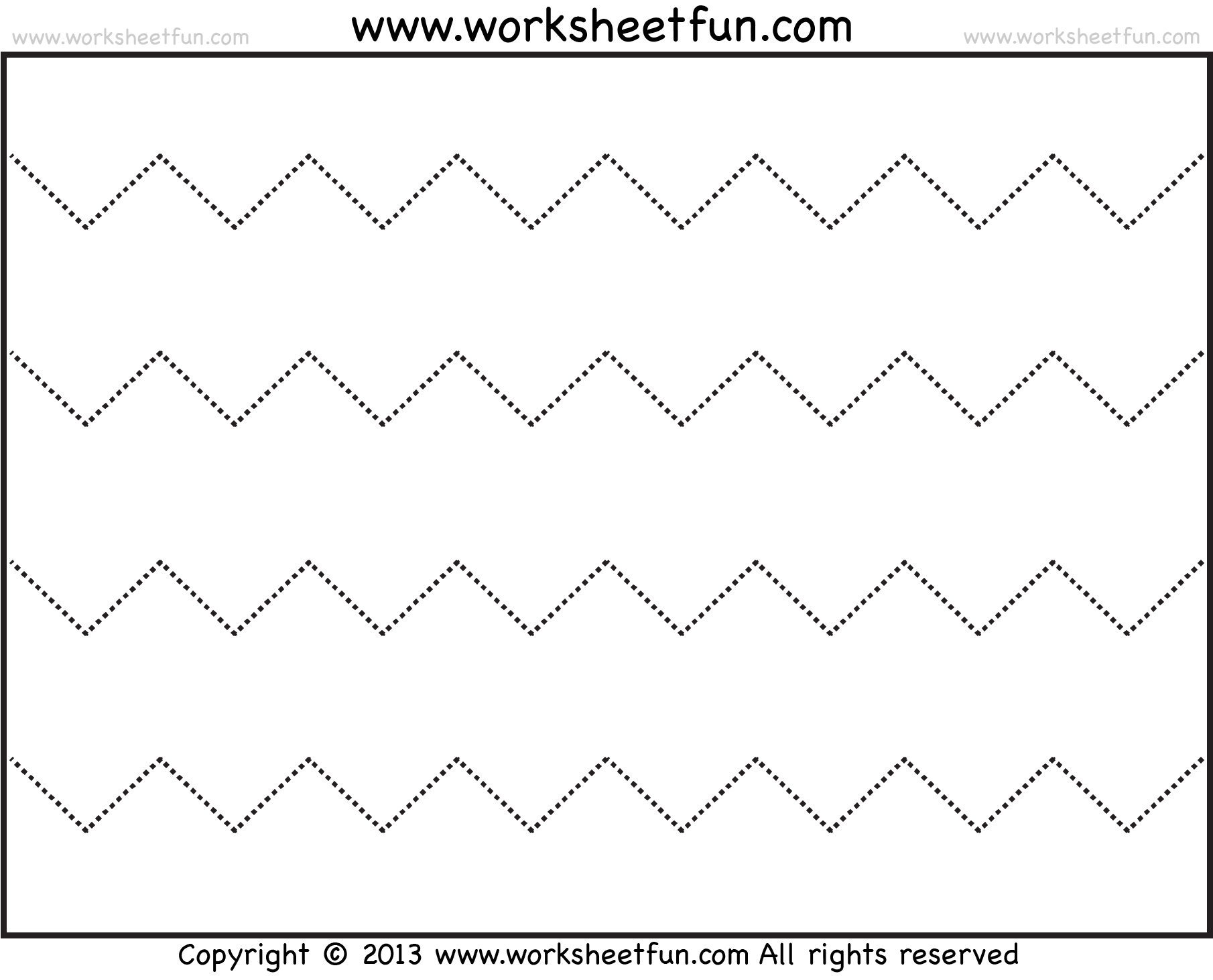 zigzag lines activity for preschoolers idea