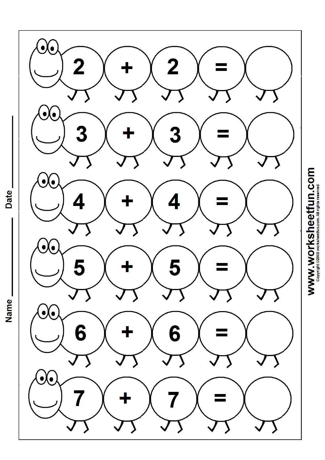 math-doubles-worksheet