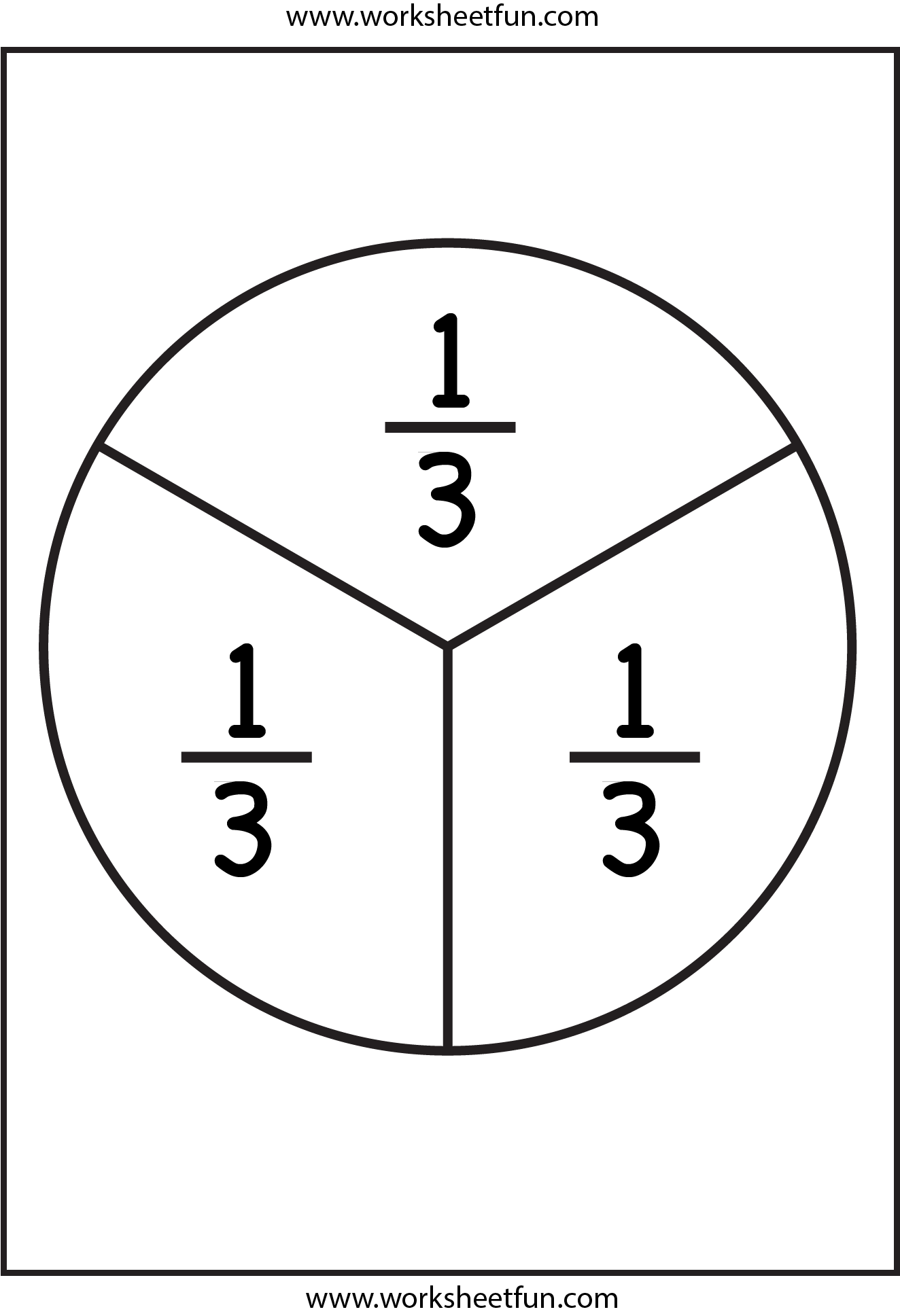 Fraction Circles Template Printable Fraction Circles 11 Worksheets