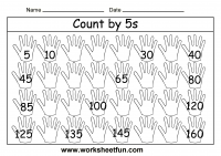 Counting By 5s Chart