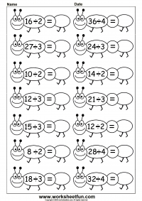 Division Worksheets – 4 Worksheets / FREE Printable Worksheets