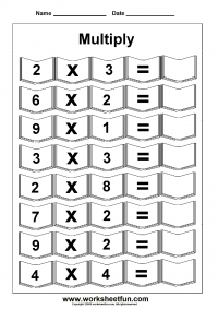 Multiplication – 5 Worksheets / FREE Printable Worksheets – Worksheetfun