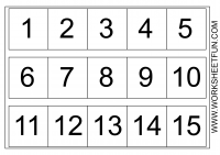 number chart 1-15