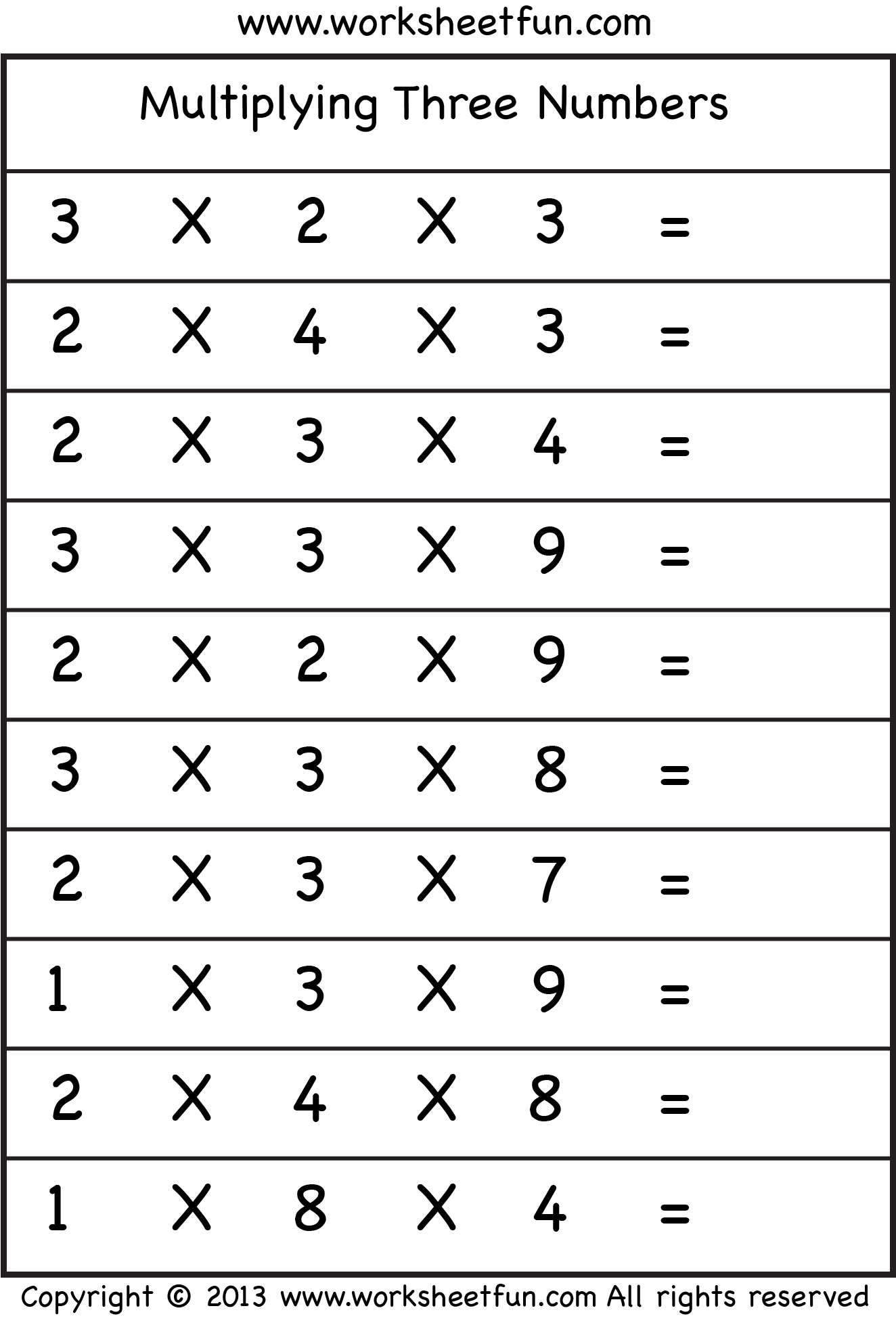 pin-on-free-multiplication-worksheets