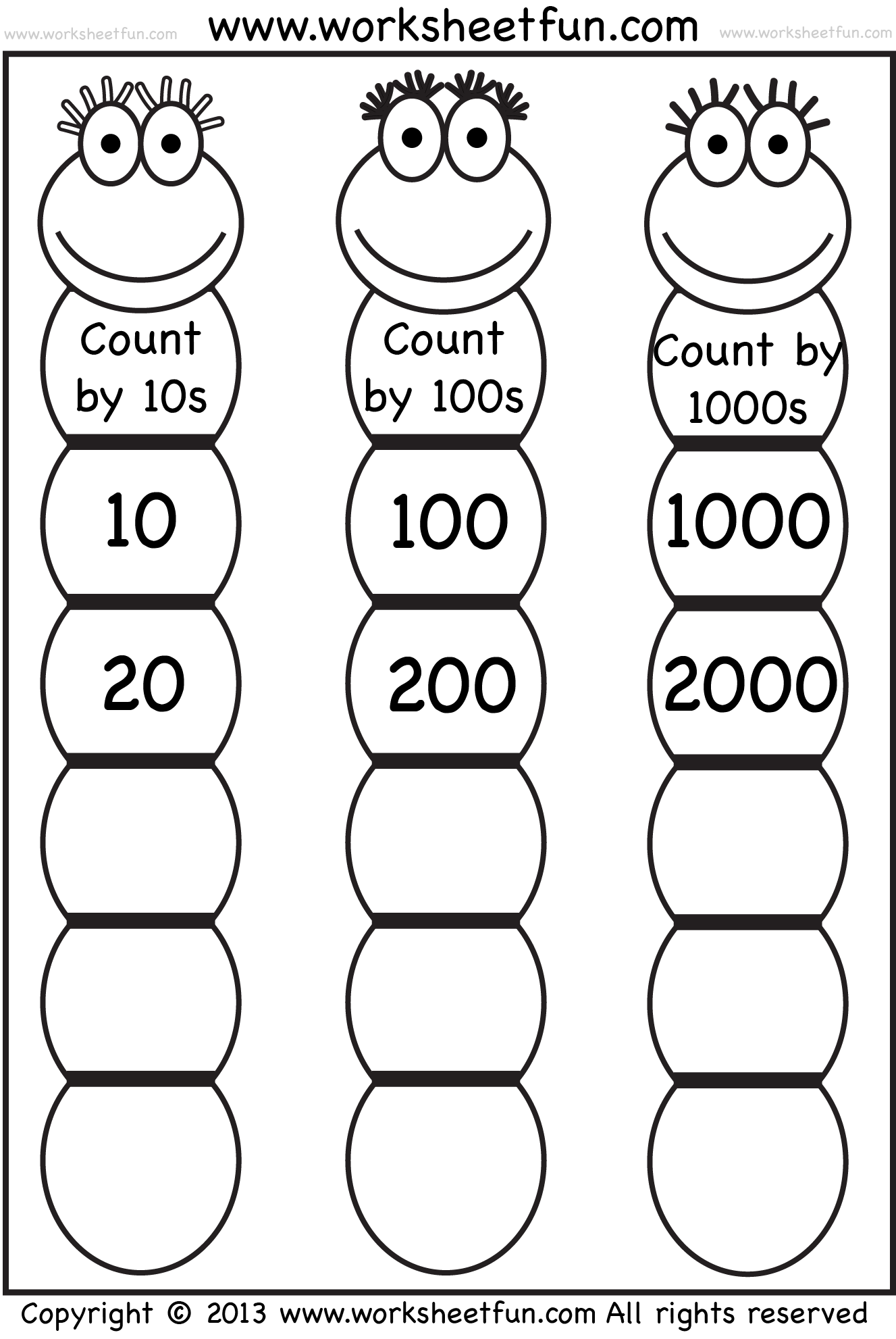 Counting By 11s Worksheet 