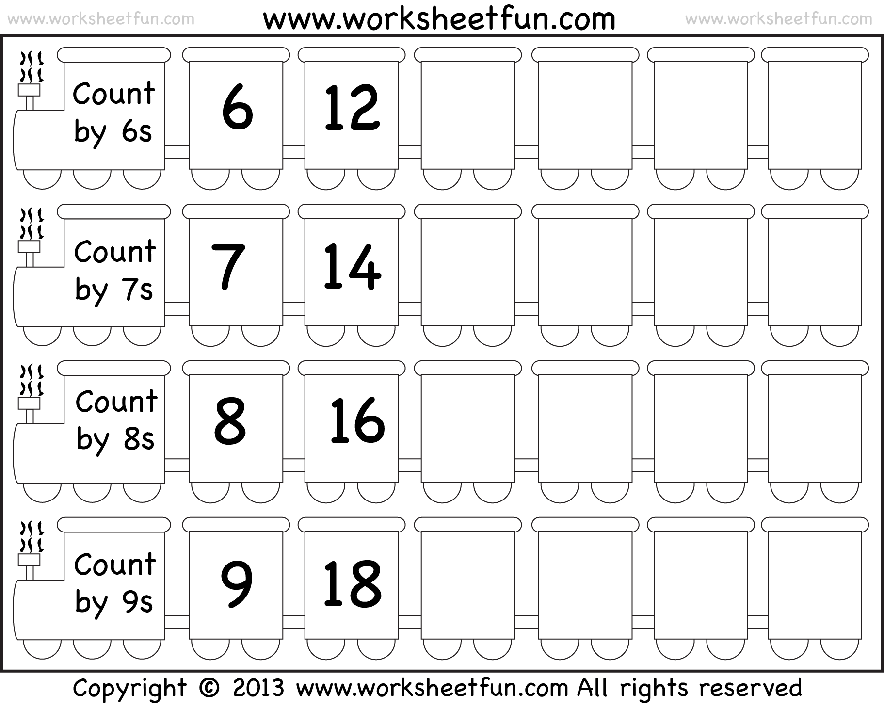 Count By 7s Chart