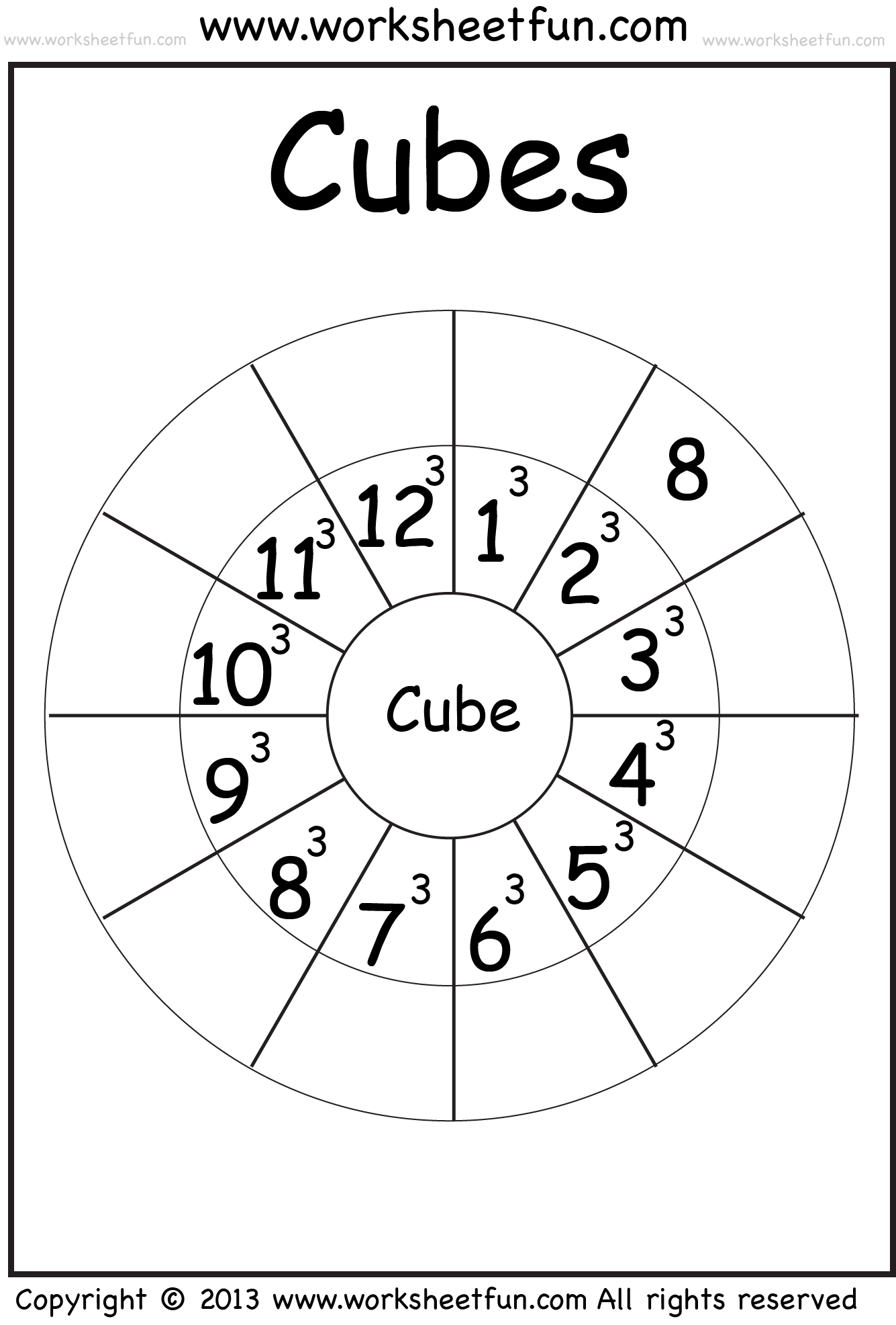 Cube 112 Worksheet / FREE Printable Worksheets Worksheetfun