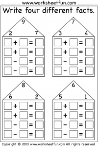 Fact Family Chart Printable