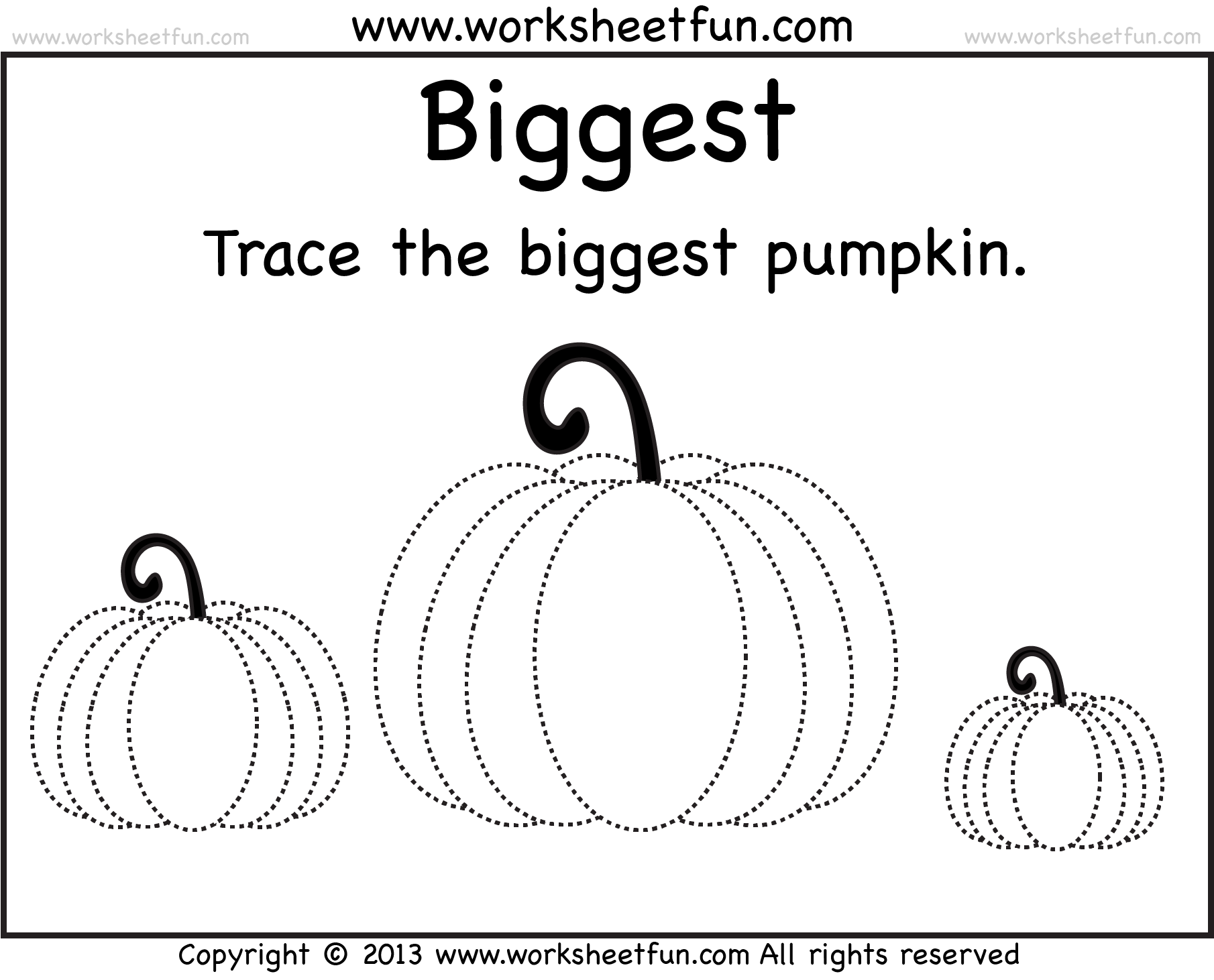 Pumpkin Tracing 2 Worksheets FREE Printable Worksheets Worksheetfun