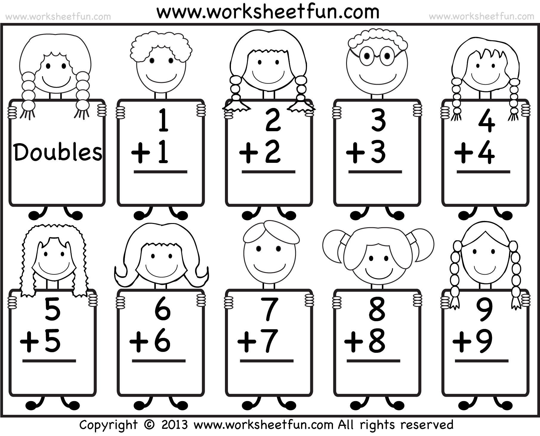 Addition Doubles Chart