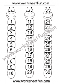 number chart 1 - 30