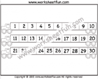 Kindergarten Number Chart 1 30