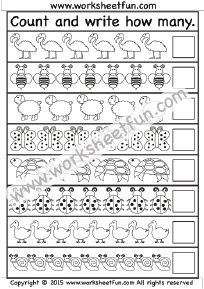 Counting Worksheets – 4 Worksheets / FREE Printable Worksheets