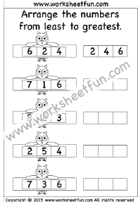 Fractions In Order From Least To Greatest Chart