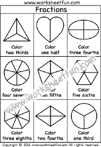 fractions coloring
