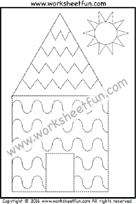 curved and zig zag line tracing