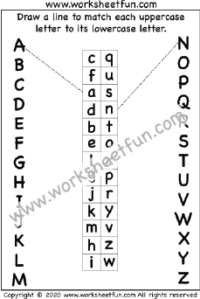 Matching Uppercase and Lowercase Letters