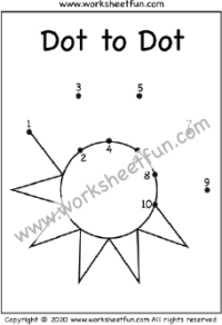 Dot to Dot Worksheet