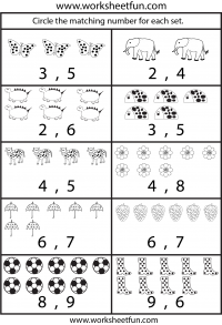 Counting Worksheets – 5 Worksheets