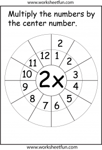 Times Table Worksheets – 1, 2, 3, 4, 5, 6, 7, 8, 9, 10, 11, 12, 13, 14, 15, 16, 17, 18, 19 and 20 – Fifty Worksheets