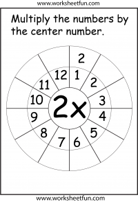 Multiplication Wheel Free Printable Worksheets Worksheetfun