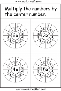 Times Table Worksheets – 1, 2, 3, 4, 5, 6, 7, 8, 9, 10, 11 ...