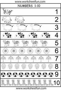 number chart 1-10