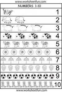 Free Printable Number Chart 1 10