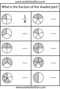 Fraction Chart Sheet