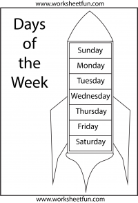 Days of the Week – 1 Worksheet