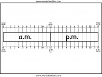 Level 1 – Elapsed Time Ruler – Two Worksheets