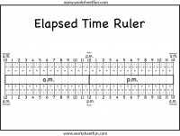 Level 3 – Elapsed Time Ruler – Two Worksheets