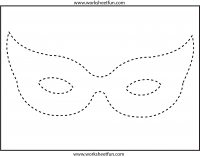 Mask Tracing -1 Worksheet