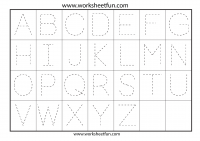 Letter Tracing – 7 Worksheets