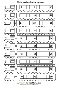 Missing numbers (1 - 100)