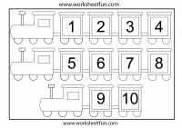 Number Chart 1-10 – 1 Worksheet