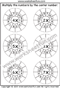 Multiplication Target Circle