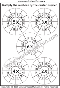 Multiplication Target Circle