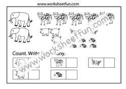 Counting Worksheets – 7 Worksheets / FREE Printable Worksheets