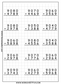 subtraction regrouping