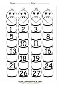 Kindergarten Number Chart 1 30