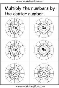 Times Table Worksheet – 2-12 Times Tables – Two Worksheets