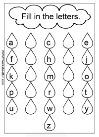 Fill In The Blank Abc Chart