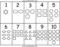 numbers shapes